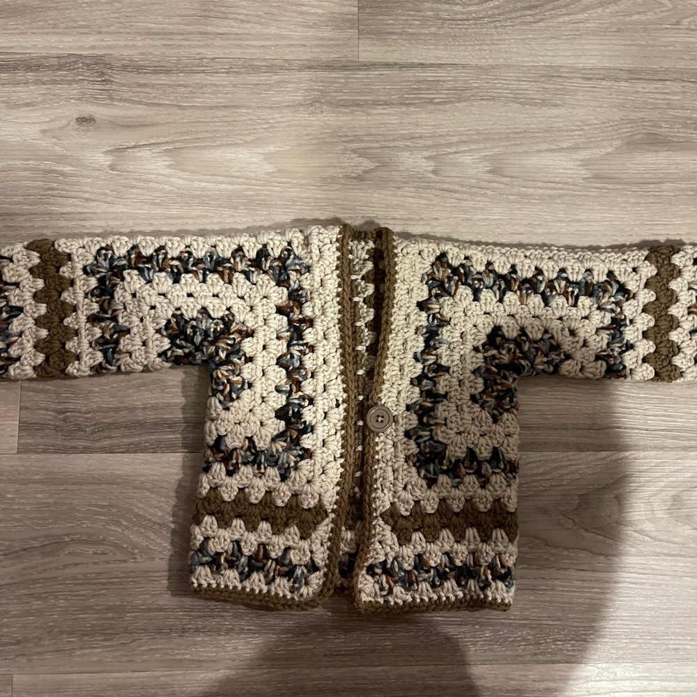Handmade Knit Cottagecore Toddler Baby Sweater Fall Country GrandmaCore